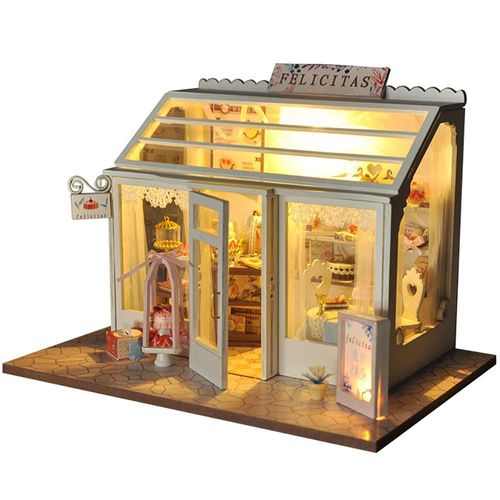 Casa Japonesa DIY con Tienda de Comida en Miniatura - Kit de Maqueta 3D para Armar, Escena Callejera Decorativa y Coleccionable.HOGAWAY