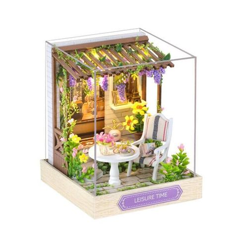 Nueva Casa en Miniatura 'Feliz Unión' con Tema 'Magia Lunar' - Kit de Maqueta 3D para Armar, Decoración y Colección.HOGAWAY
