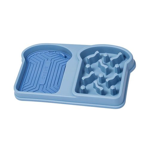 Comedero de Alimentación Lenta Antiatragantamiento para Perros - Plato con Base Antideslizante a Prueba de Volcaduras.HOGAWAY