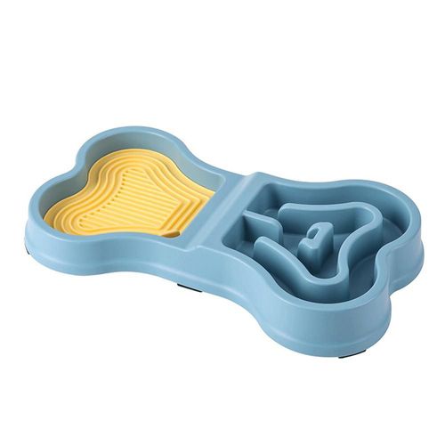 Comedero de Alimentación Lenta Antiatragantamiento para Perros - Plato con Base Antideslizante a Prueba de Volcaduras.HOGAWAY