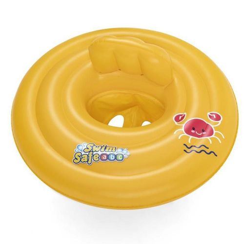 Flotador con Respaldo para Bebés y Niños.Asiento Antivuelco de PVC con Soporte de Espalda, Cámara de Agua Segura para Piscina y Playa.HOGAWAY