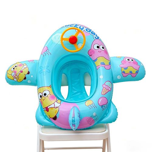 Flotador Infantil Antivuelco con Volante para Niños.Cámara de Agua de PVC con Asiento Ergonómico.HOGAWAY