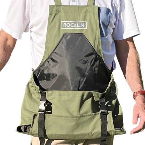 Delantal de jardinería Rocklin Industry de lona impermeable con bolsillo