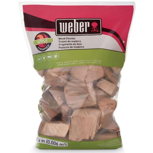 Trozos de madera Weber de manzana 18 kg para ahumar BBQ