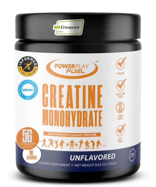 Creatina monohidratada en polvo POWER PLAY FUEL 250 g sin sabor