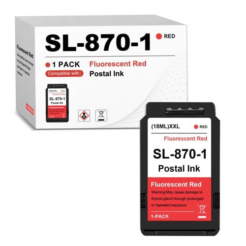 Cartucho de tinta NexiGentra SL-870-1 rojo fluorescente de 18 ml