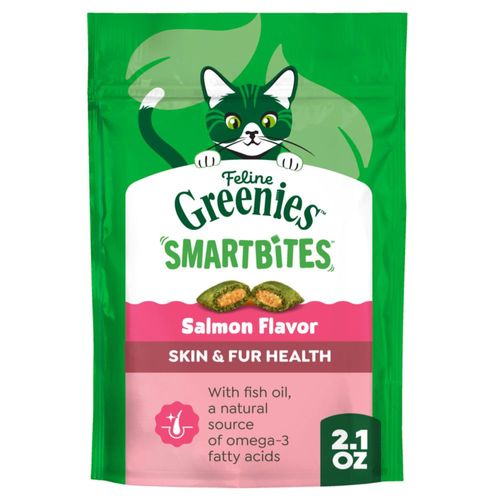 Premios para gatos Greenies Smartbites sabor salmón 60 g para piel y pelaje
