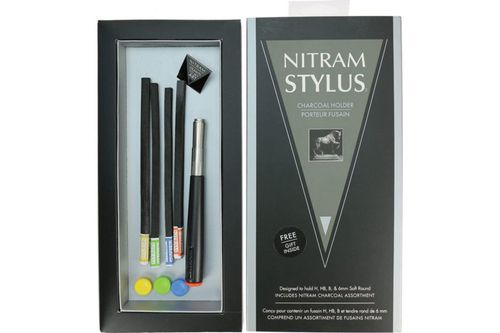 Porta carbón Nitram 700334 de acero y policarbonato