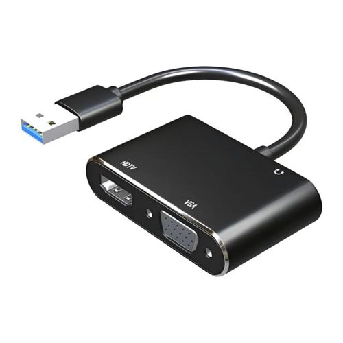 Adaptador Convertidor Usb A Hdmi  Color Negro