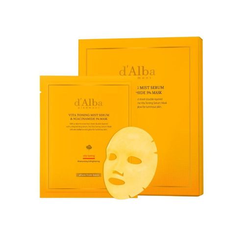 Mascarilla facial d'alba Piedmont con niacinamida al 5% e hidratación