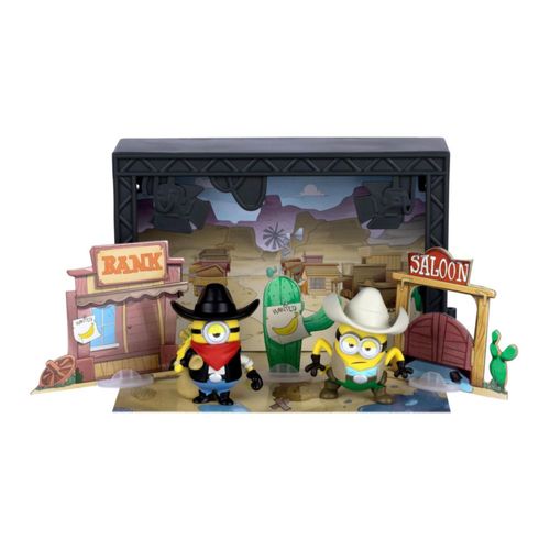 Set de juego Minions Monsters Old Western Sound Stage con figuras