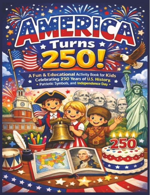 Libro de actividades Independently published America Turns 250