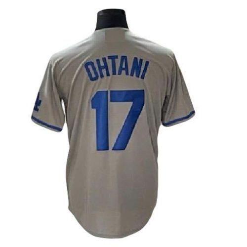 Asombroso! Jersey Shohei Ohtani 17 Edicion Especial Bordado Gris Exclusivo