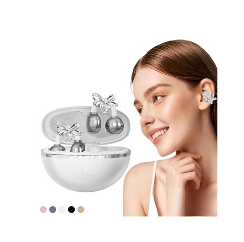 Auriculares Inalámbricos Bluetooth Mariposa Pendiente BLANCO