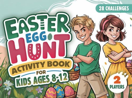 Libro de actividades de búsqueda de huevos de Pascua para niños
