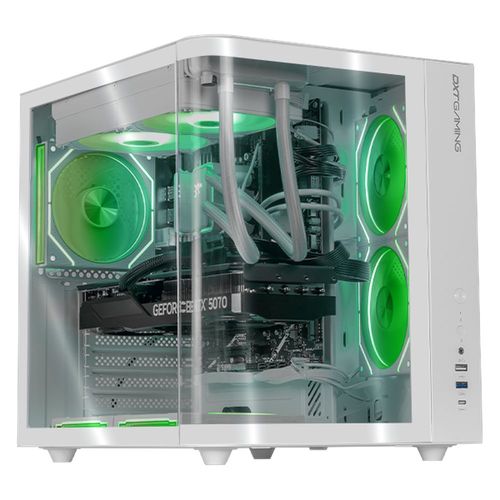 Pc gamer dxt rtx 5070 core i9 16gb ddr5 ssd 1tb wifi white