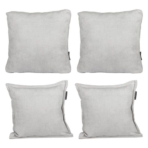 Cojines Decorativos Dicasa 2 Kappa + 2 Zita Gris CDZ