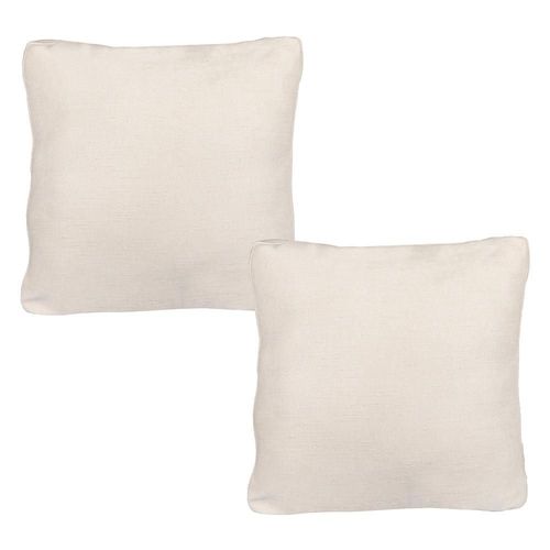 Set de 2 Cojines Cuadrado Grande Dicasa Zita Beige CDZ