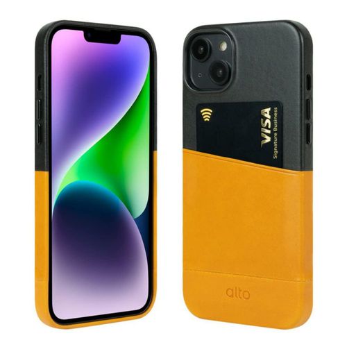 Funda tarjetero de cuero alto Metro para iPhone 14/15 Plus de 67"