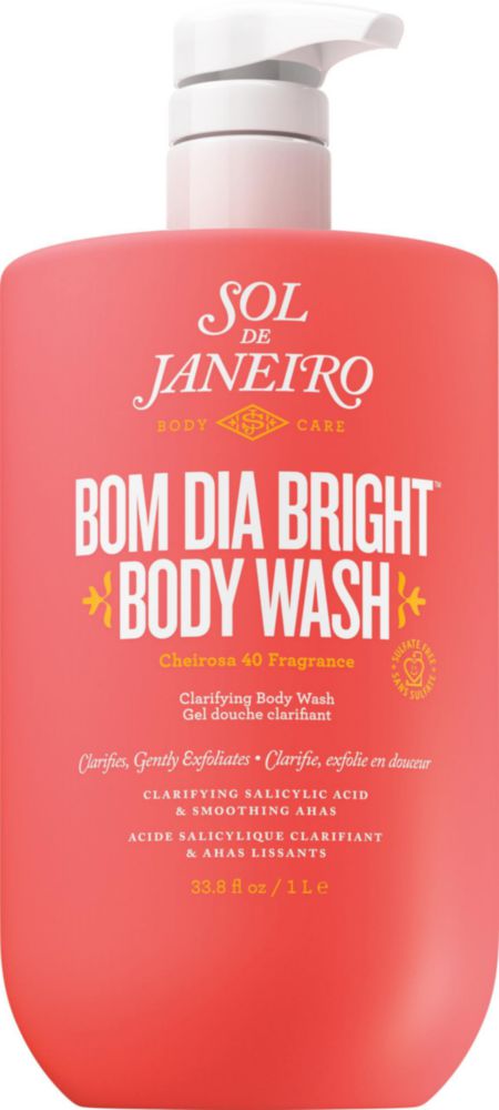 Gel de baño Sol de Janeiro Bom Dia Bright 1 L con bomba