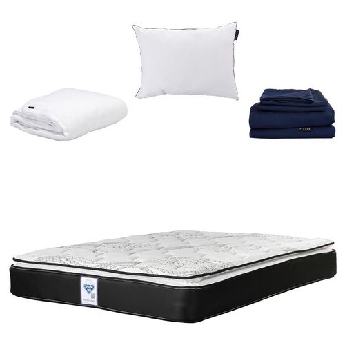 Colchón King Size Premier+ AlmohadaOne+ProtectorCloud+SábanasSofty CZD