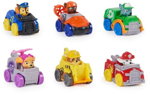 Pack de 6 autos de juguete Pup Squad Racers de Paw Patrol
