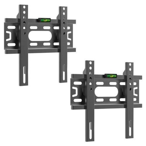 Kit 2 Soportes Tv Pared Brazo Fijo17-47 Pulg Acero BST SB-1750