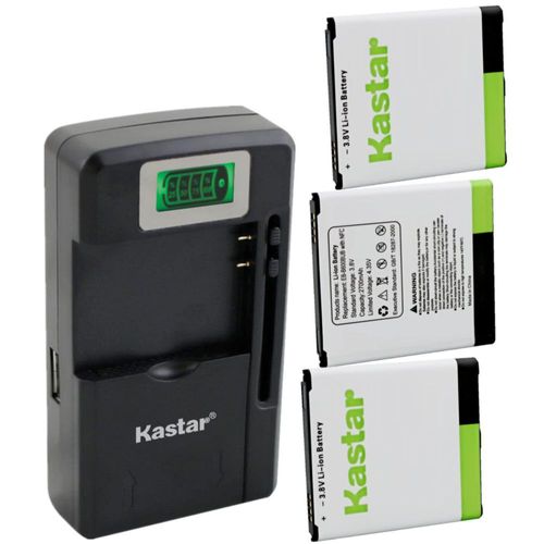 Paquete de 3 baterías con cargador Kastar para Galaxy S4 NFC