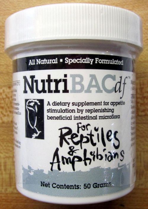 Suplemento dietético Nutribac df 50 g para reptiles y anfibios
