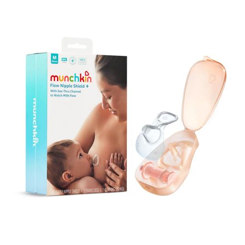 Protector de pezones Munchkin Flow con canal transparente de 20 mm
