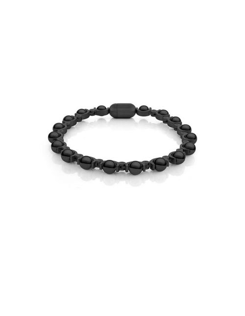 Pulsera De Acero Negro Para Caballero