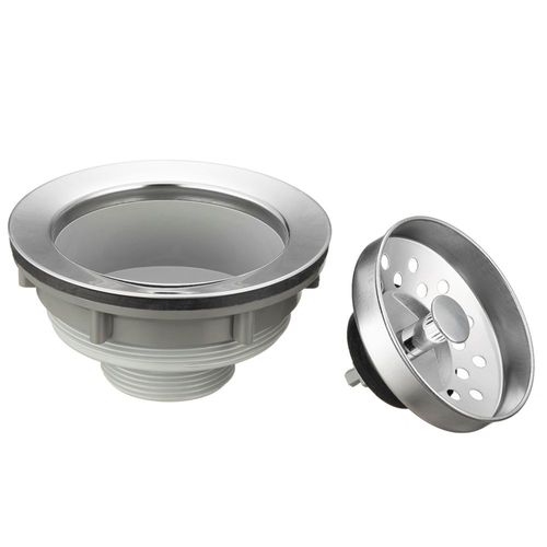 Colador para fregadero Pacific Bay de acero inoxidable de 35" con canastilla