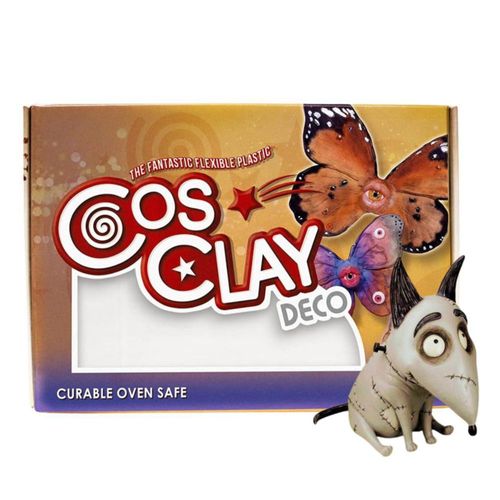 Arcilla polimérica Cosclay Deco White flexible 1 lb