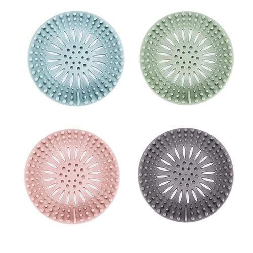 Atrapa pelos de silicona para desagüe de ducha 4 piezas