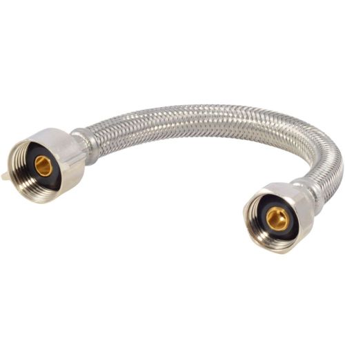 Conector para inodoro Eastman de 30 cm trenzado de acero inoxidable