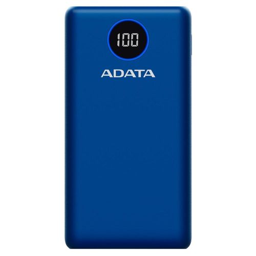 Power Bank 20000MAH ADATA P20000QCD Bateria Portatil Tipo C Azul
