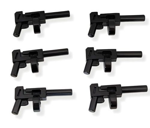 Lote de 6 Armas Tommy Gun de LEGO Batman de aproximadamente 3,8 cm de largo