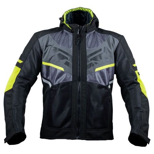 Chamarra Para Motociclista Kov Hyper Gris Con Protecciones