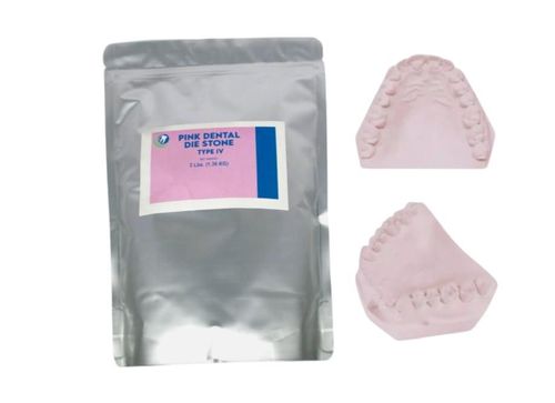 Piedra de yeso rosa tipo IV House Brand para modelos dentales 136 kg