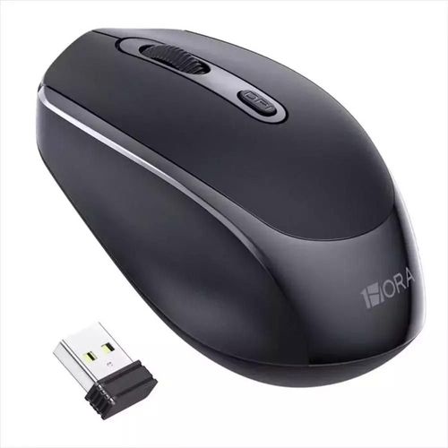 1Hora Mouse Inalámbrico Silencioso RAT001 Negro