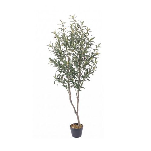 Planta Árbol De Olivo Artificial 1.55m VANLIG Con Maceta Plastico