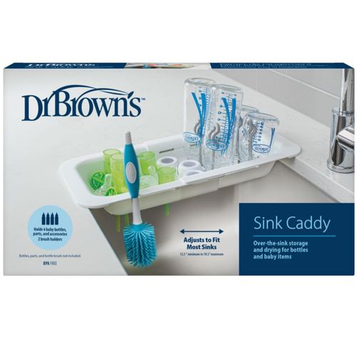 Organizador para fregadero Dr. Brown's para biberones sobre el fregadero