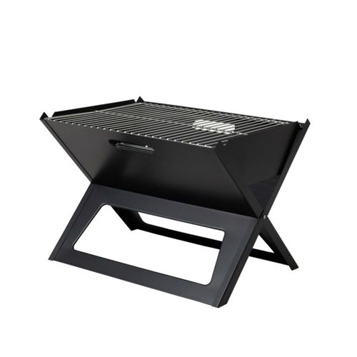 Parrilla BBQ plegable y portátil Fire Sense Notebook con barras de 35 mm