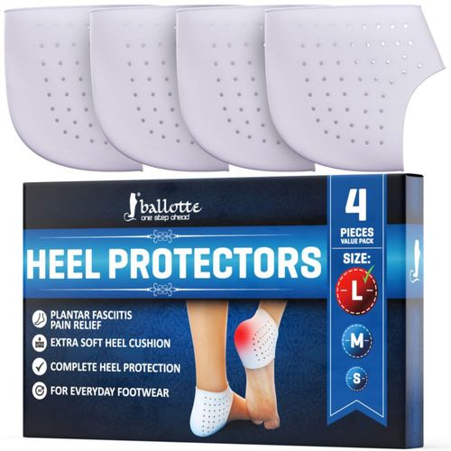 Protectores de talón de gel de silicona Ballotte talla grande