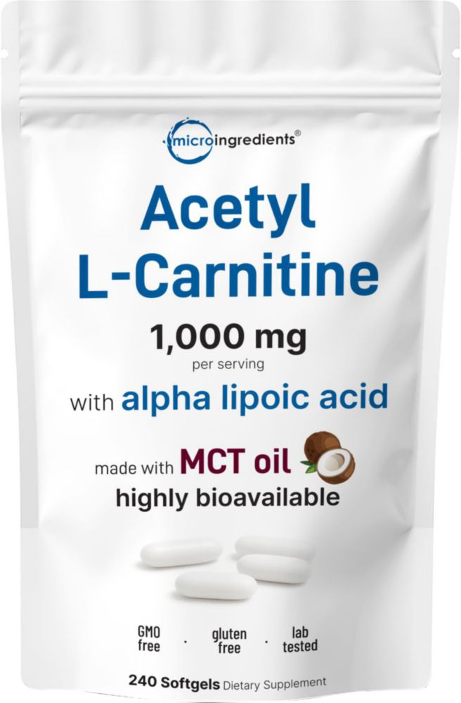 acetil l carnitina now Suplemento Micro Ingredients L-Carnitina 1000 mg 240 cápsulas blandas 🌟 Your night-time secret PHA Size:5G