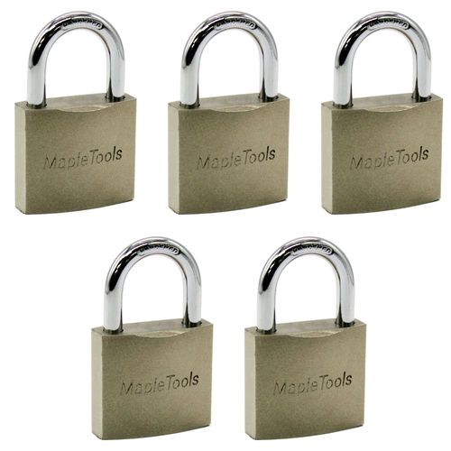 Pack 5 candados de hierro 38 mm maple tools