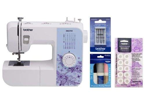 Máquina de coser Brother XM2701 de 27 puntadas con accesorios