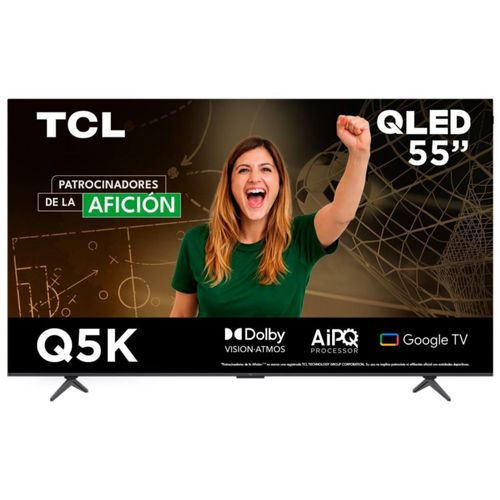 TCL Smart TV 2025 Pantalla 55" 55Q5K Google TV QLED 4K Google Assistan