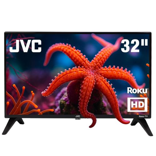 JVC | Smart TV 32 Pulgadas | 4K UHD LED | Frameless | Roku TV | WiFi |