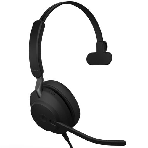 Jabra Evolve2 40 MS Auriculares con Cable, USB-A, Overol, Negro - Auri